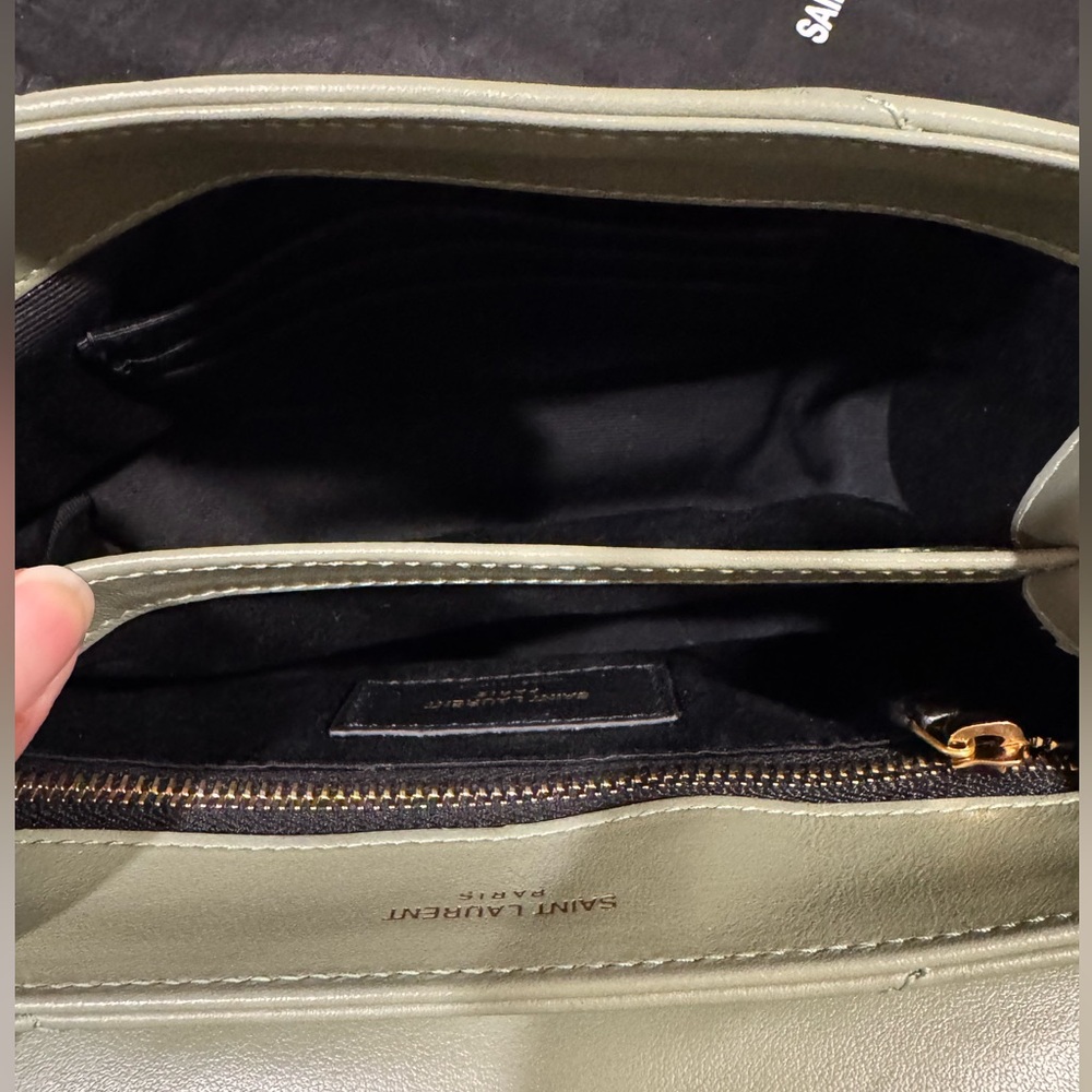 Yves Saint Laurent Green Quilted Leather Bag - Picture 10 of 10